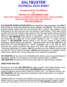SaltBuster Technical Data Sheet